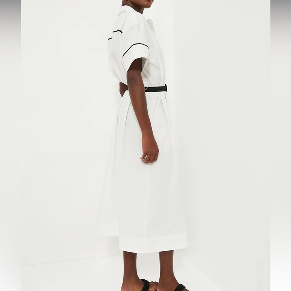 White Piped Kate Dress - Picture 3 of 12